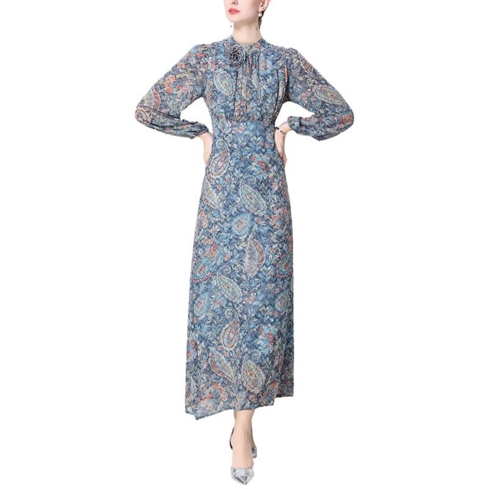 Kaimilan Womens Printed Maxi Dress